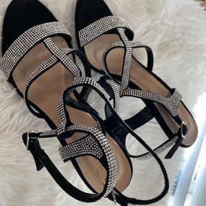 Black Bling Sexy Summer Heels